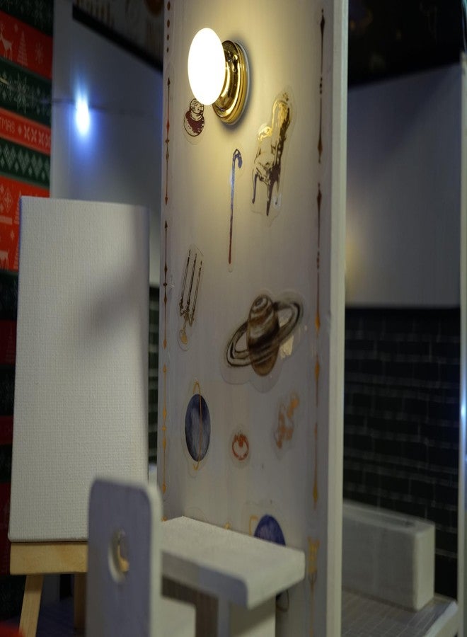 Waldosia 1:12 Scale Dollhouse Miniature LED Ceiling Light Set (Copper) - Image 4